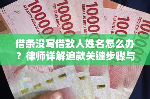 北京借条没写借款人姓名怎么办？律师详解追款关键步骤与证据链构建