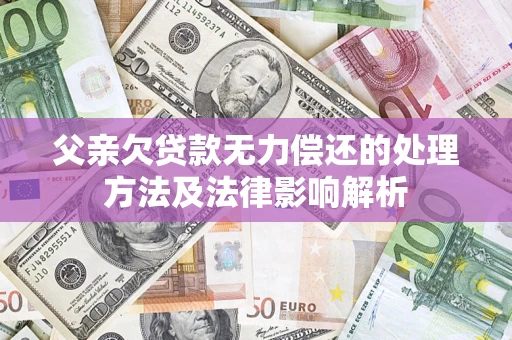 北京父亲欠贷款无力偿还的处理方法及法律影响解析