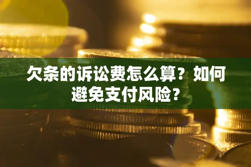 北京欠条的诉讼费怎么算？如何避免支付风险？